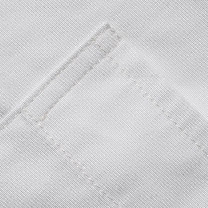 The Short Sleeve California in White Poplin