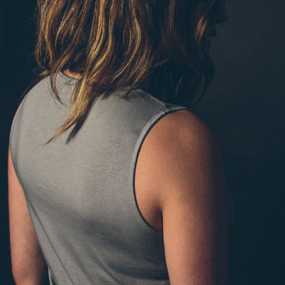 The Elle Tank in Heather Grey