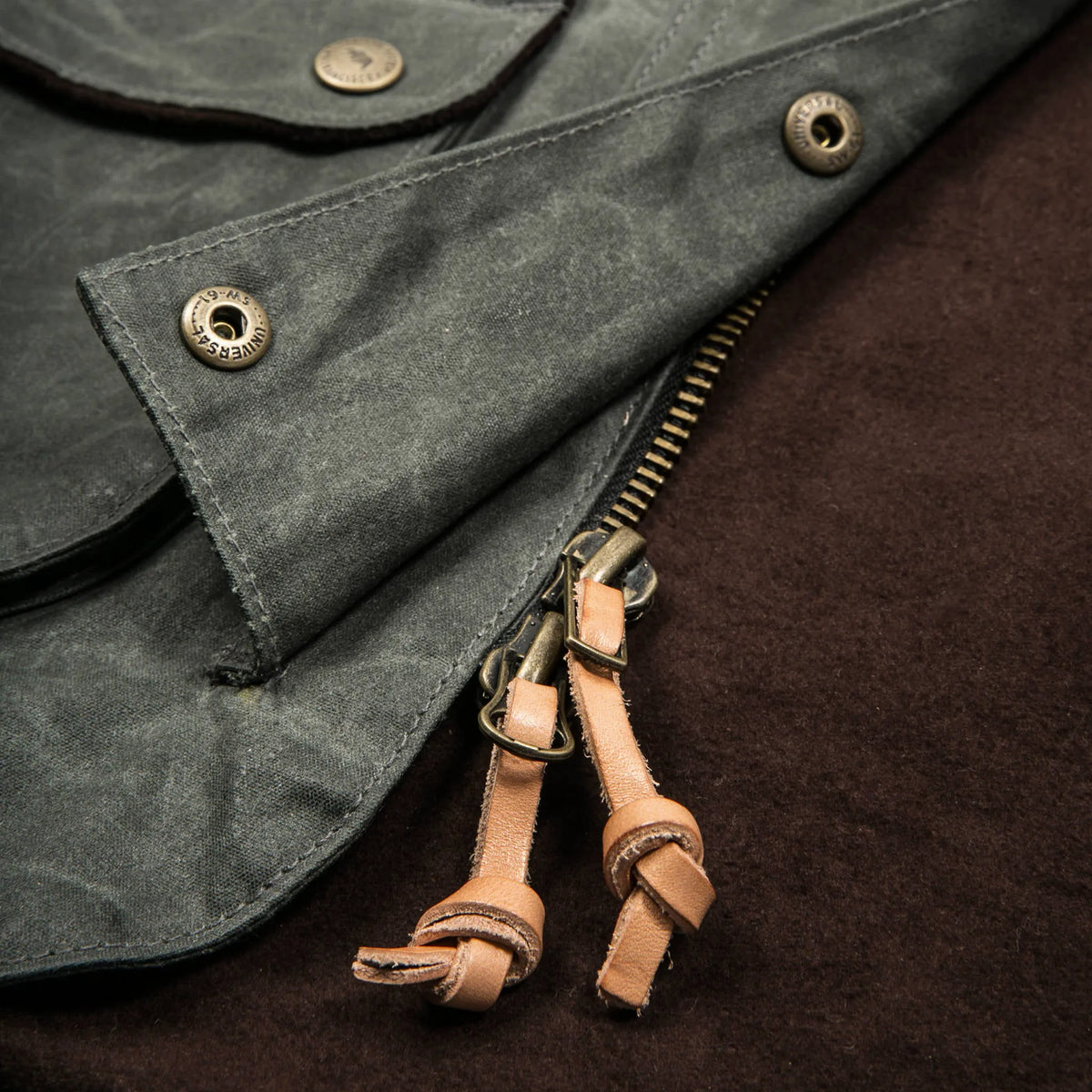 The Field Jacket in Dark Olive Beeswaxed Canvas