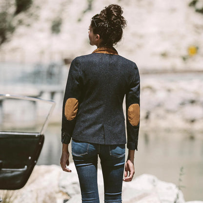 The Telegraph Blazer in Navy Donegal