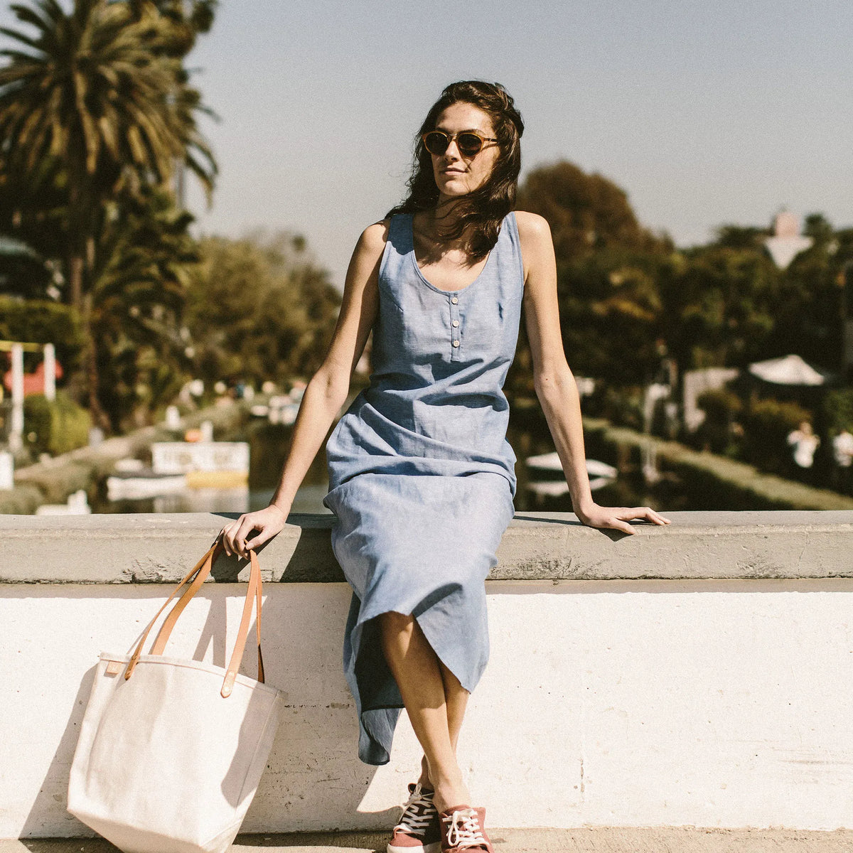 The Venice Dress in Azure