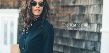 The Katherine in Washed Black Oxford