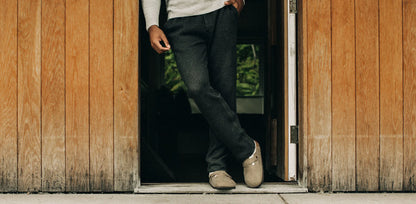 The Weekend Pant in Coal Double Knit