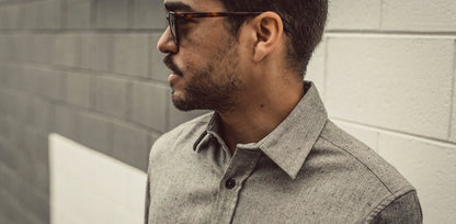 The California in Charcoal Herringbone