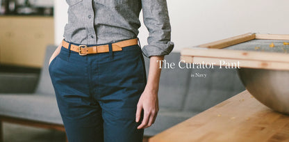 The Curator Pant in Navy