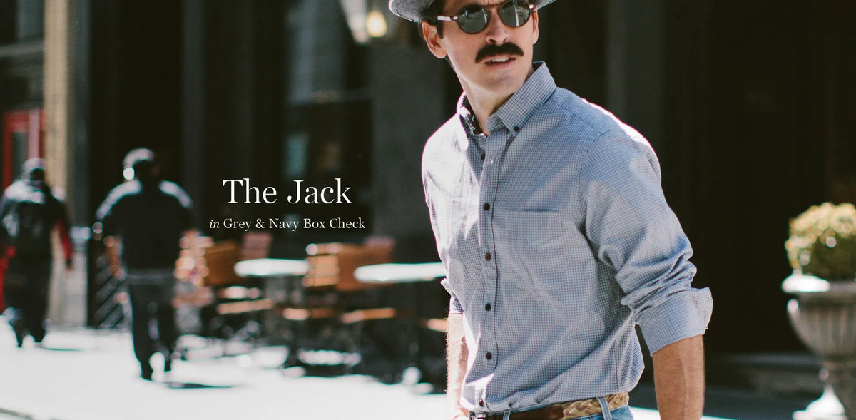 The Jack in Grey & Navy Box Check