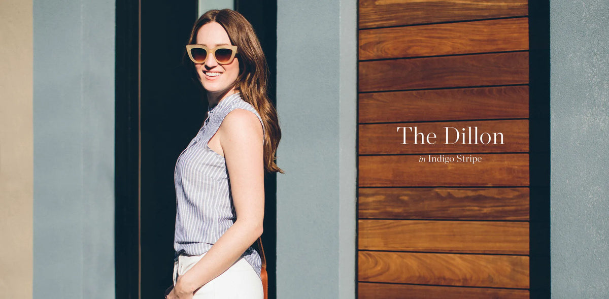 The Dillon in Indigo Stripe