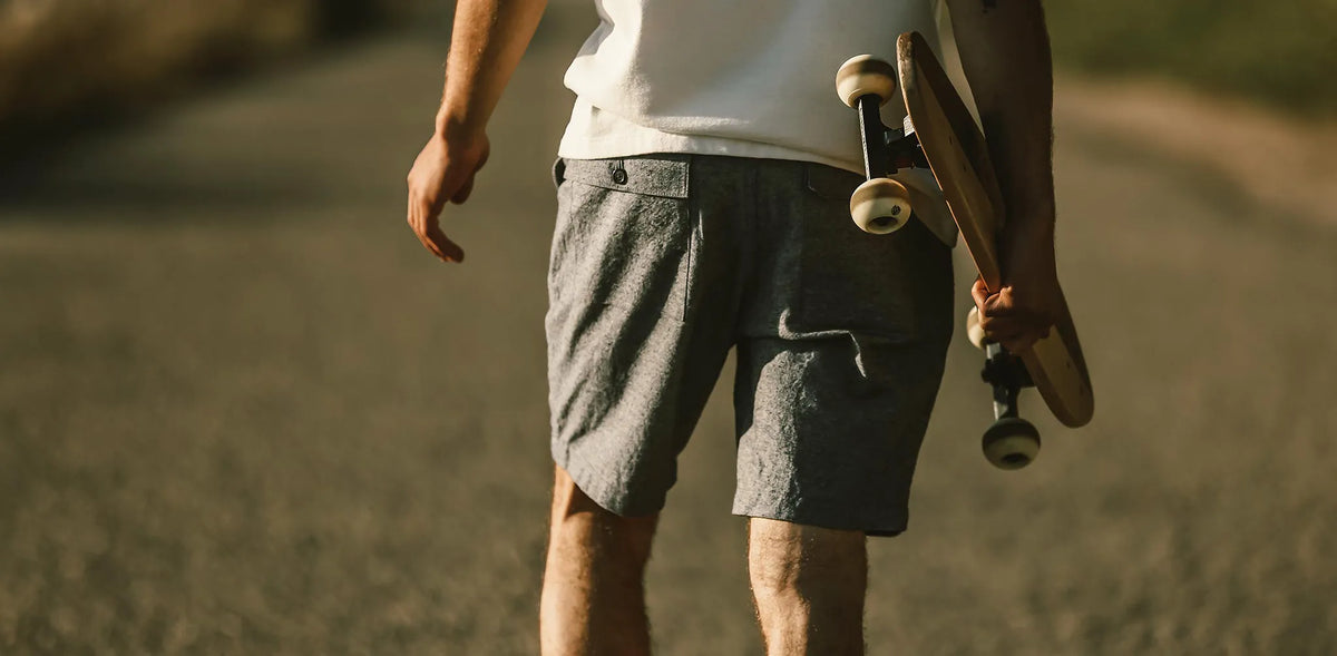 The Camp Short in Slub Chambray