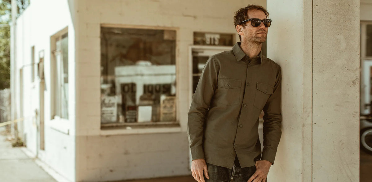 The Point Shirt in Army Hemp