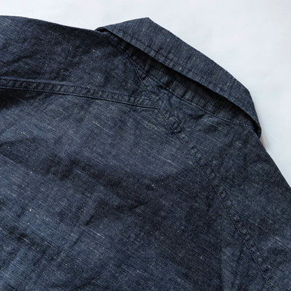 The BDU Shirt Jacket in Indigo Slub