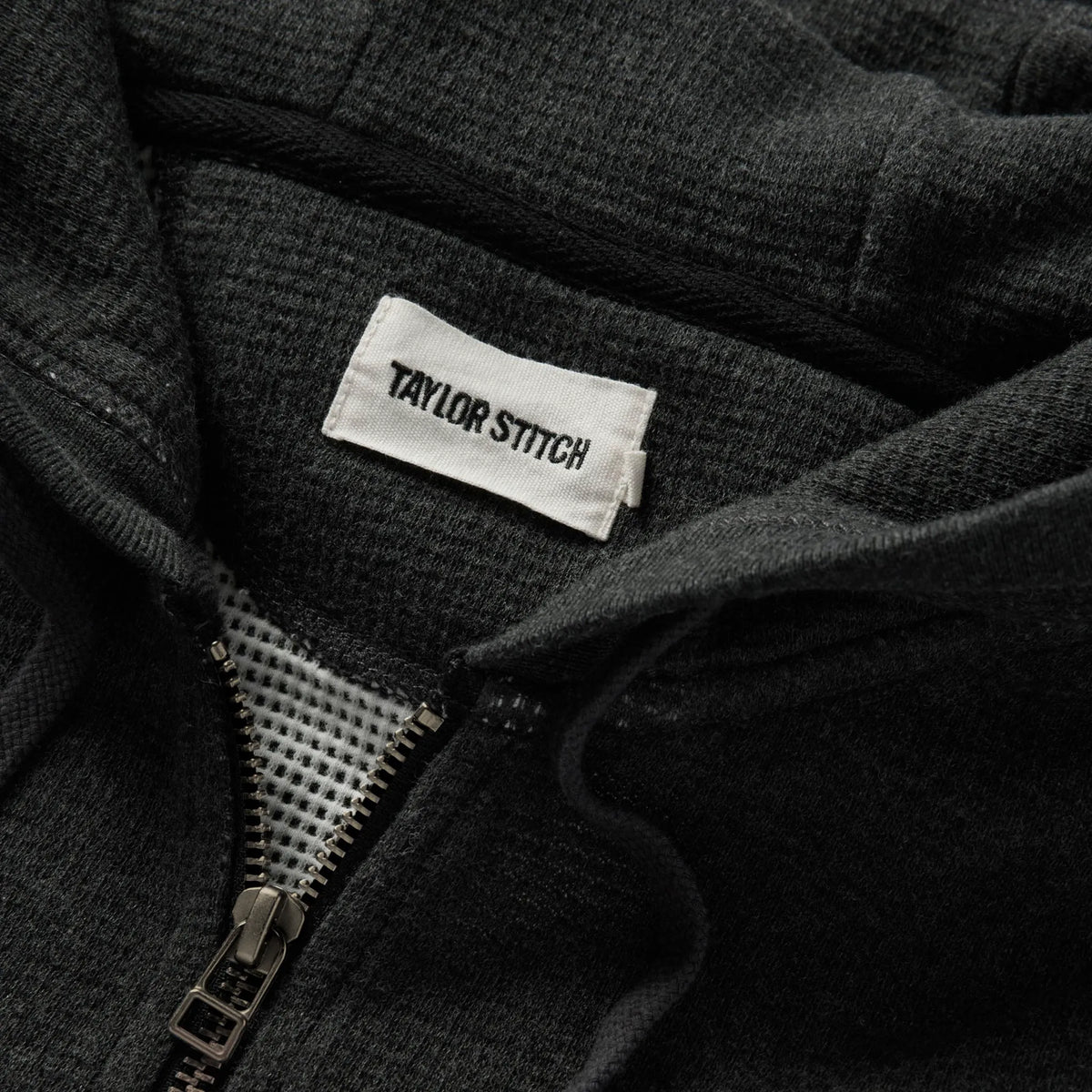 The Weekend Hoodie in Coal Double Knit