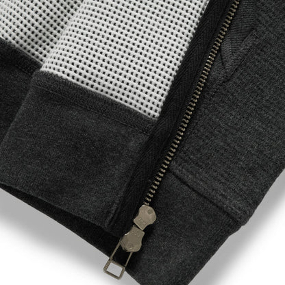 The Weekend Hoodie in Coal Double Knit