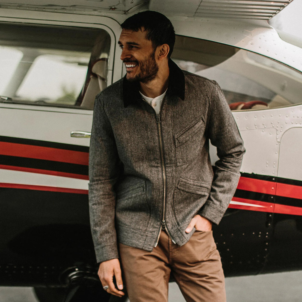 The Ignition Jacket in Indigo Salt and Pepper