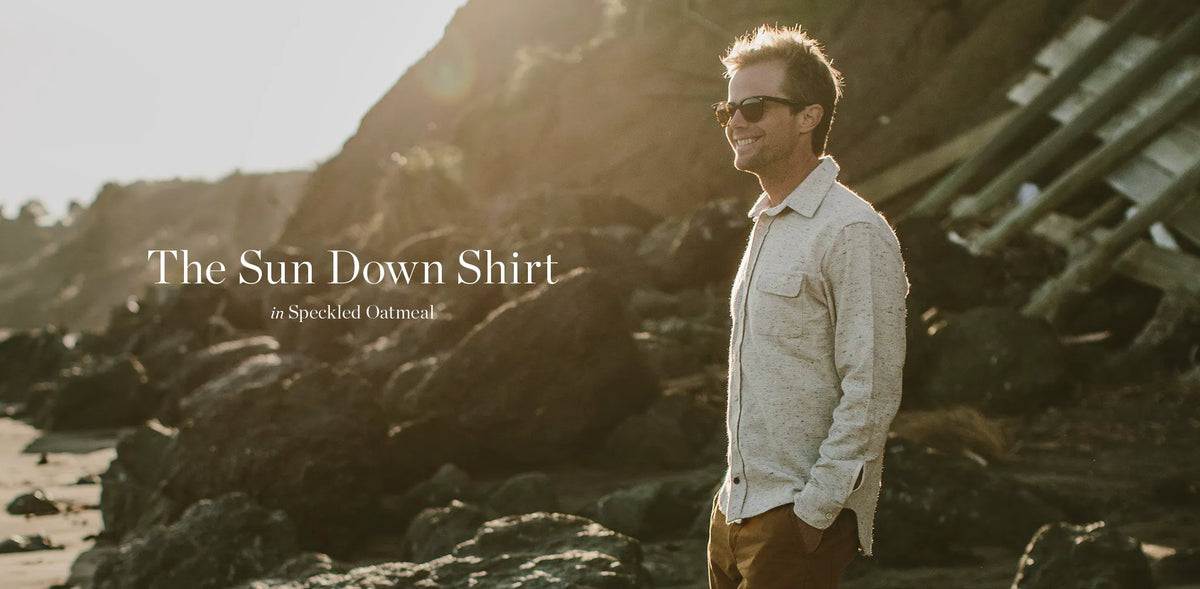 The Sun Down Shirt in Speckled Oatmeal