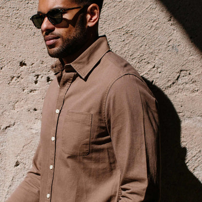 The California in Khaki Herringbone
