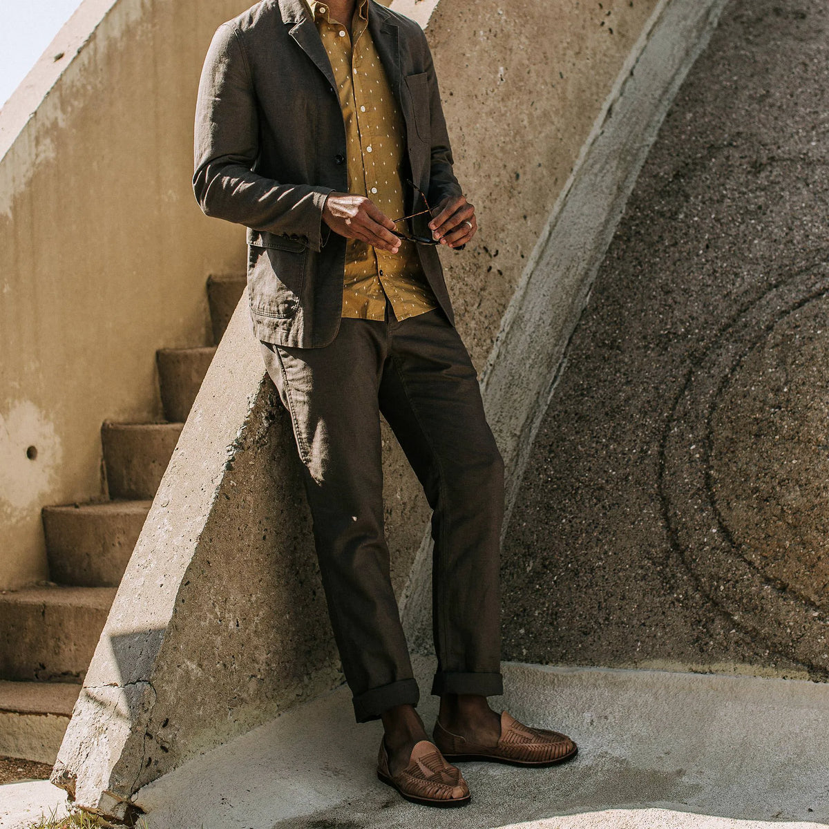 The Gibson Trouser in Gravel