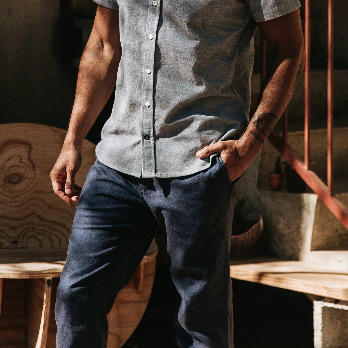 The Gibson Trouser in Navy