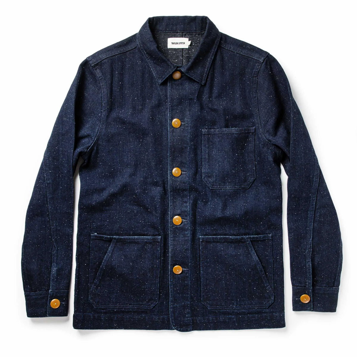 The Ojai Jacket in Indigo Herringbone