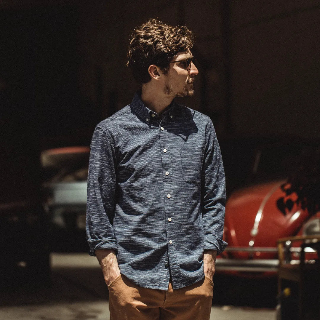 The Jack in Navy Slub Check