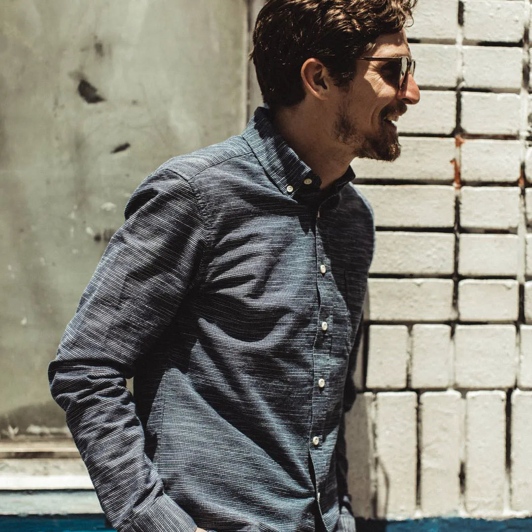 The Jack in Navy Slub Check