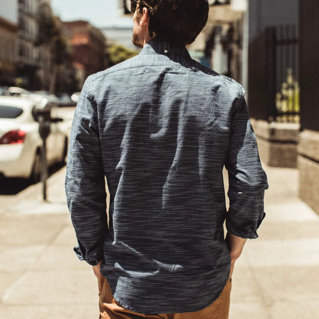 The Jack in Navy Slub Check