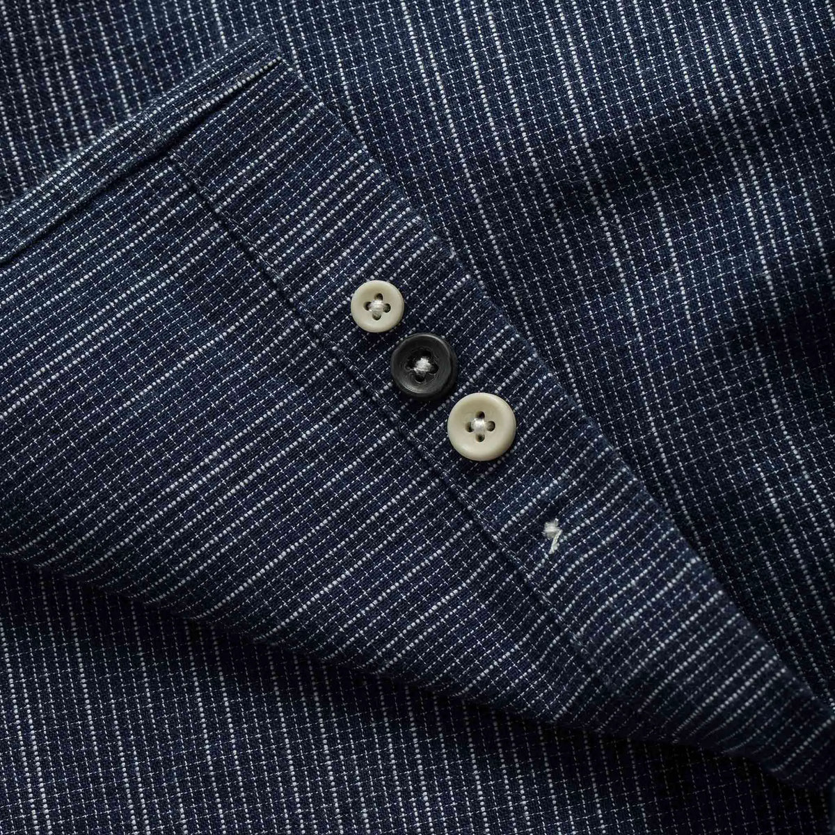 The Jack in Navy Slub Check