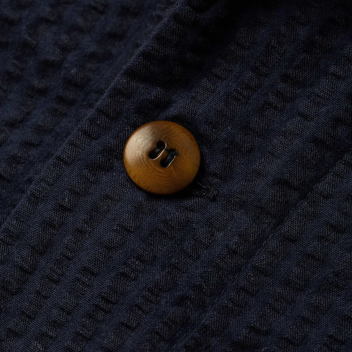 The Caravan Shirt in Navy Seersucker