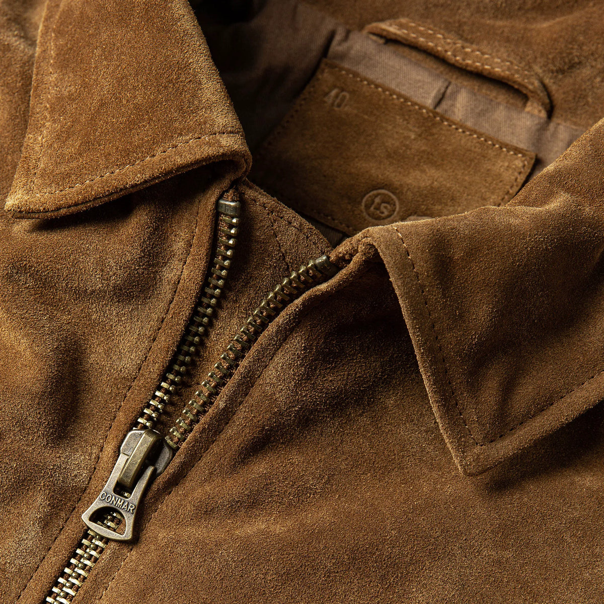 The Wyatt Jacket in Cognac Suede
