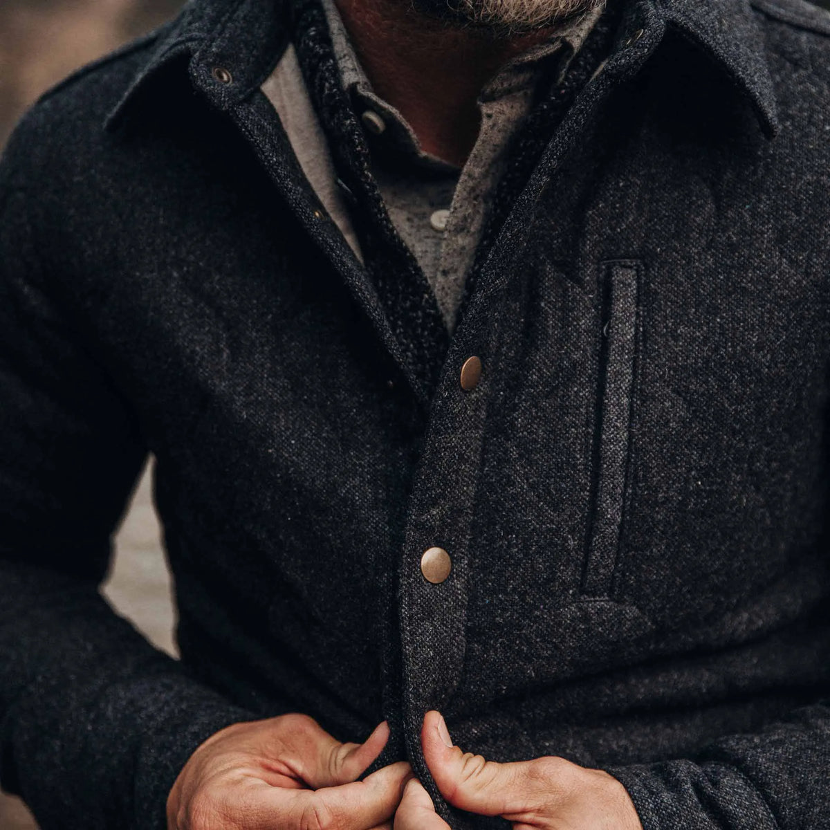 The Wilton Jacket in Navy Birdseye Wool