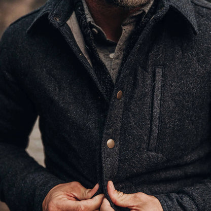 The Wilton Jacket in Navy Birdseye Wool