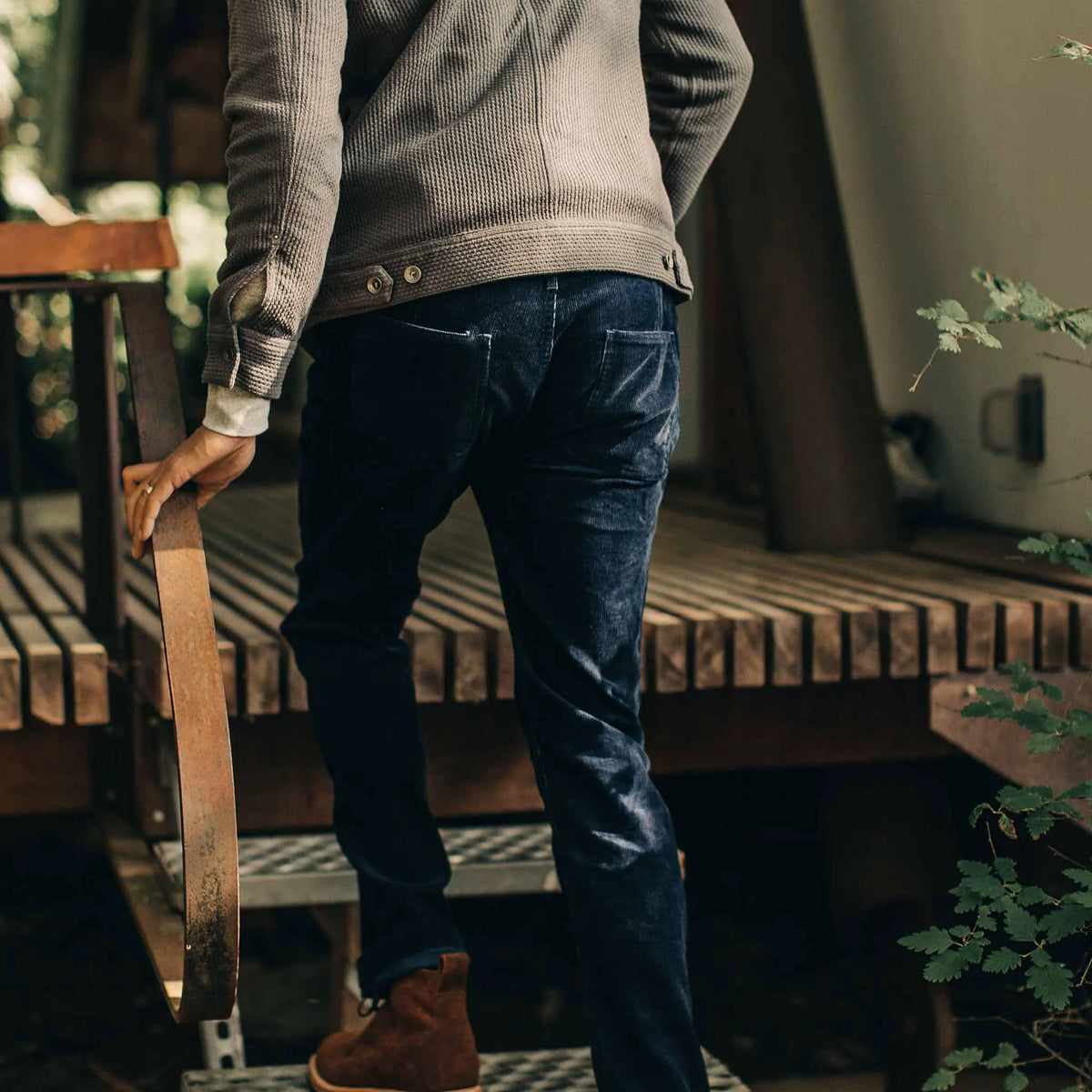 The Camp Pant in Indigo Corduroy