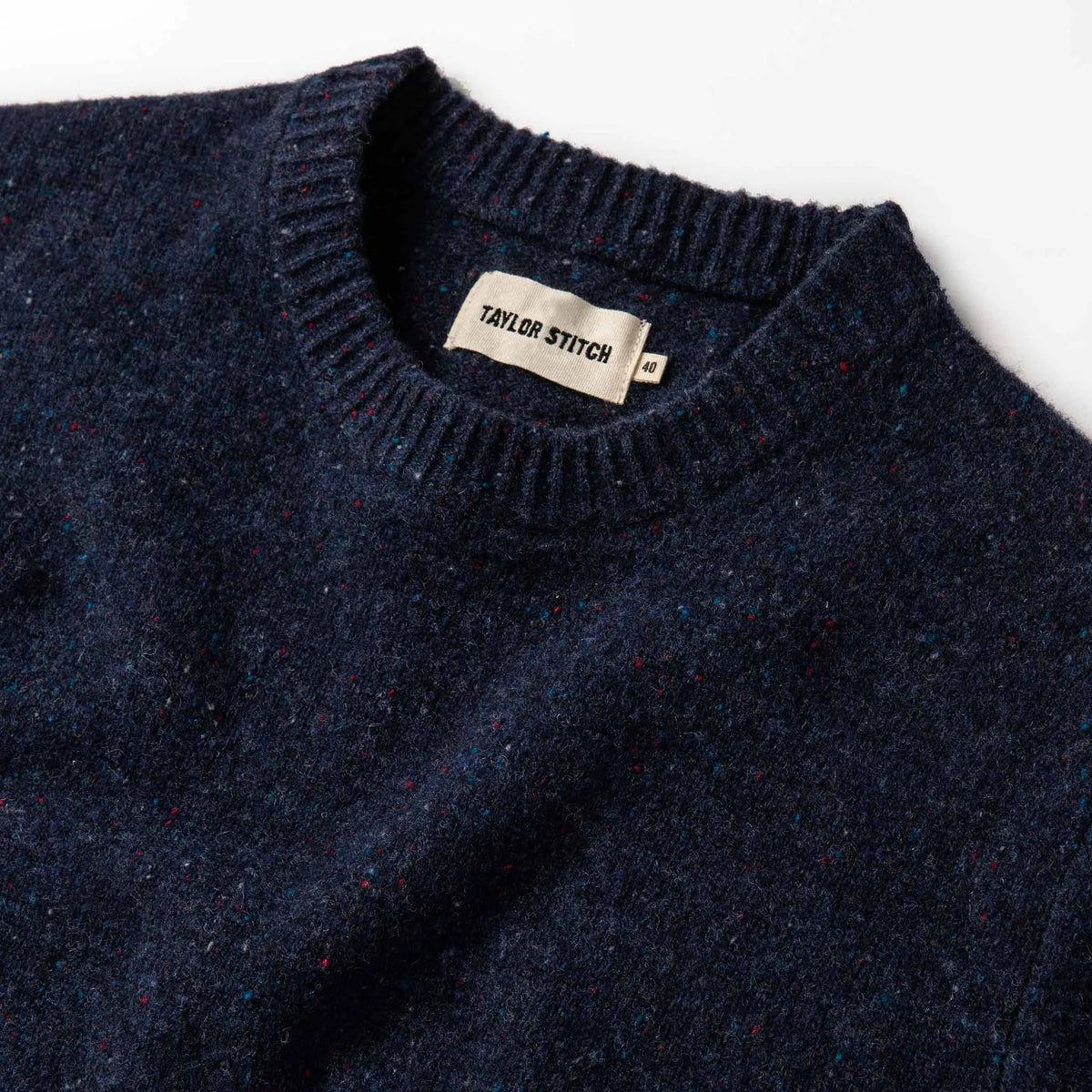 The Hardtack Sweater in Navy Donegal