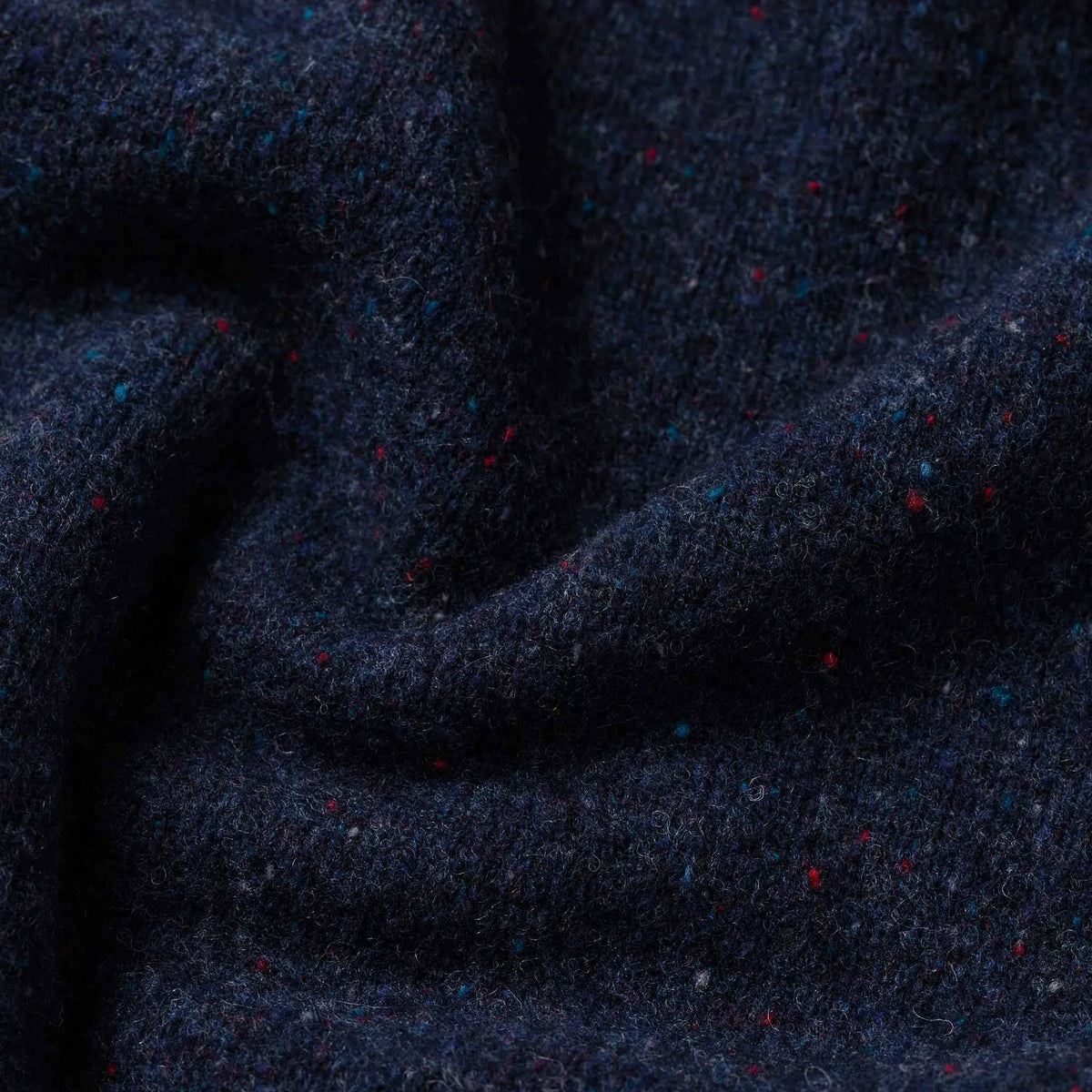 The Hardtack Sweater in Navy Donegal