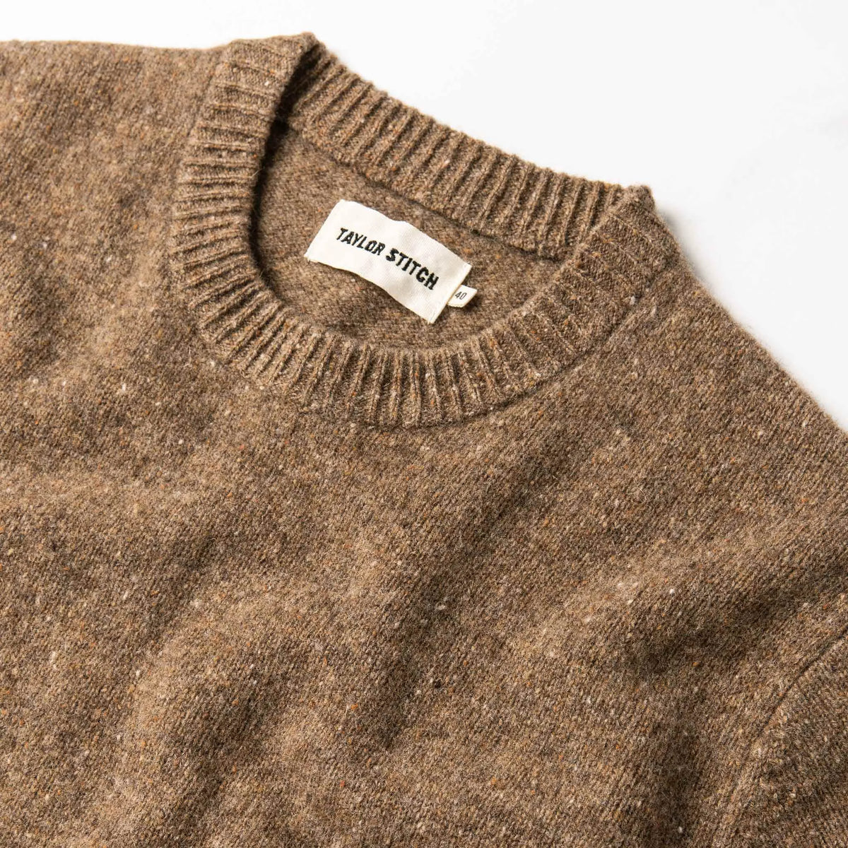 The Hardtack Sweater in Oak Donegal