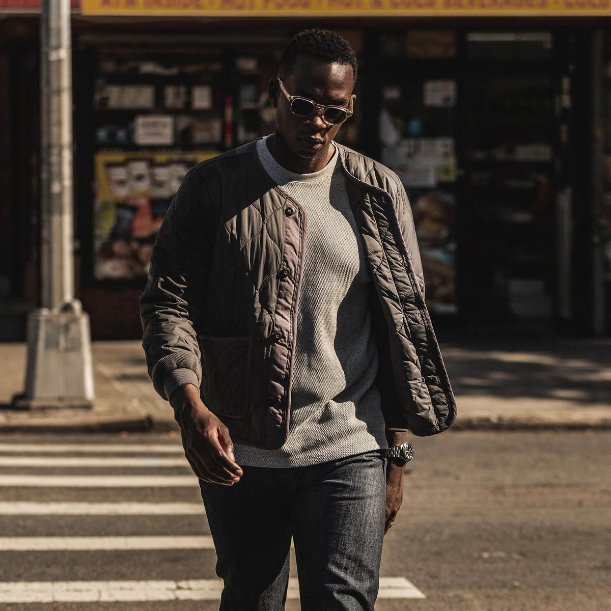 The Taylor Stitch x Alpha Industries ALS/92 in Raven
