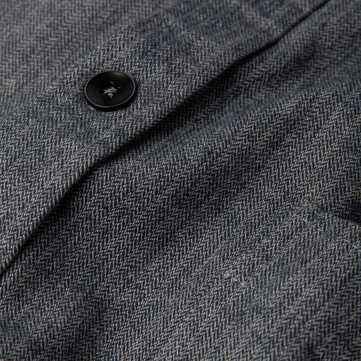 The Mechanic Shirt in Slate Herringbone