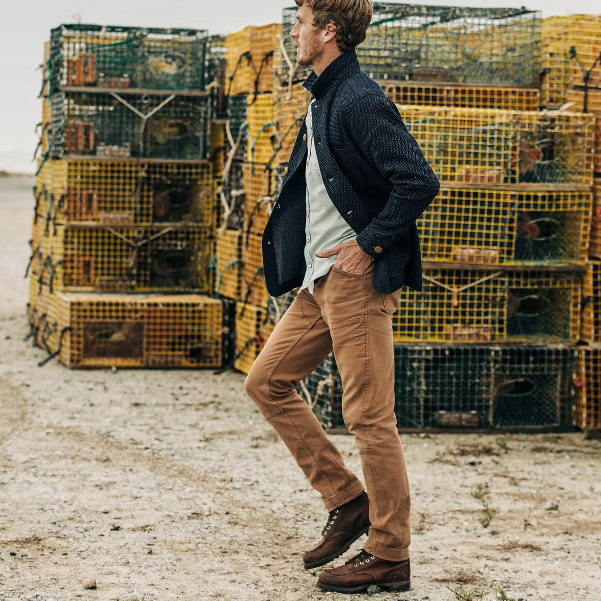 The Ojai Jacket in Indigo Diamond Plate