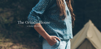 The Orinda Blouse in Dotted Silk Batik