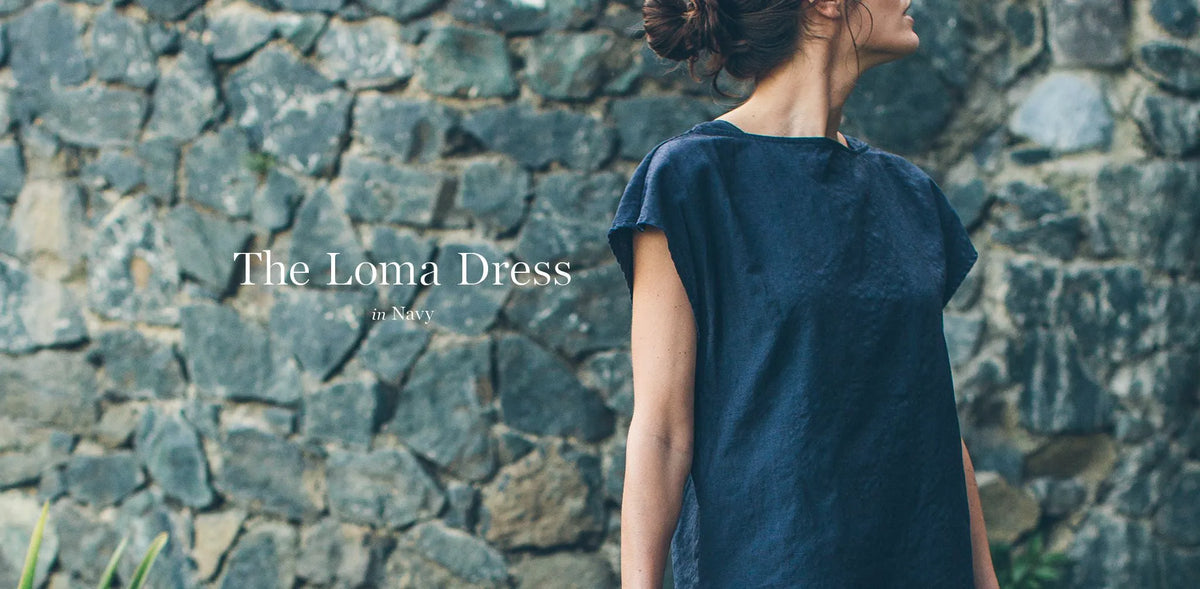 The Loma Dress in Navy