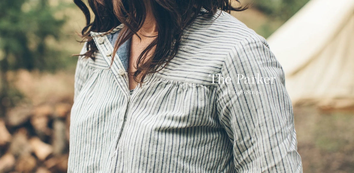 The Parker in Indigo Stripe