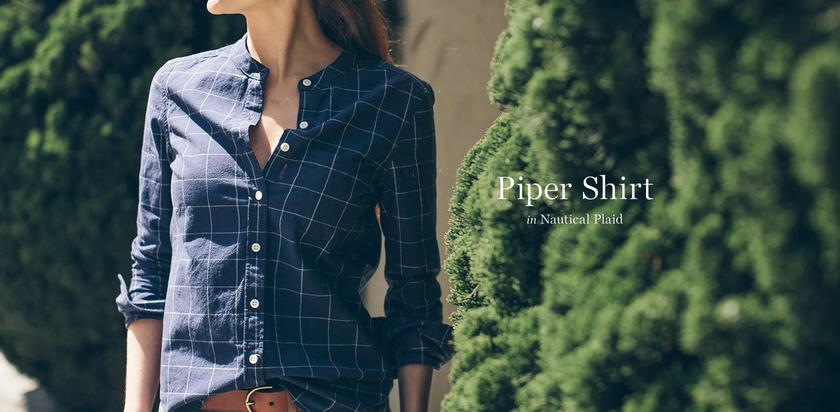 The Piper Shirt in Nautical Plaid