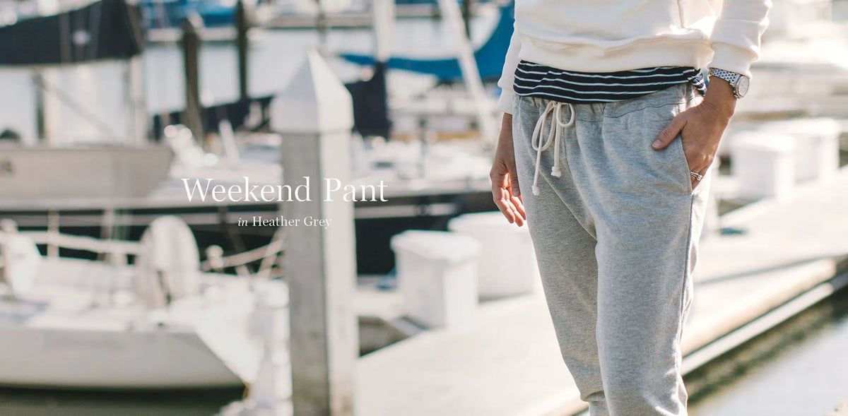 The Weekend Pant in Heather Grey