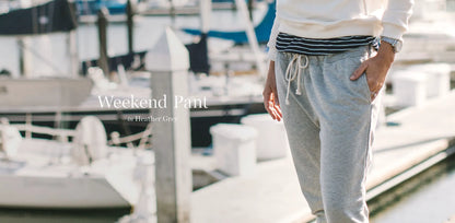 The Weekend Pant in Heather Grey