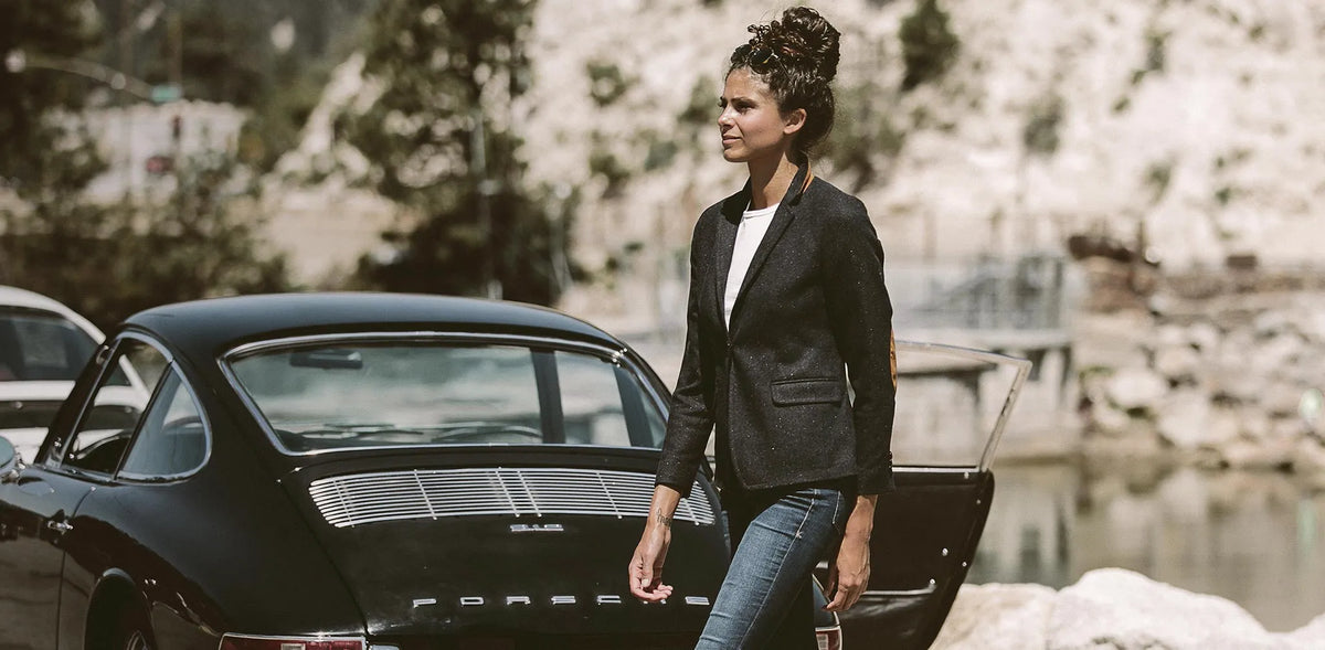 The Telegraph Blazer in Navy Donegal