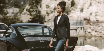 The Telegraph Blazer in Navy Donegal